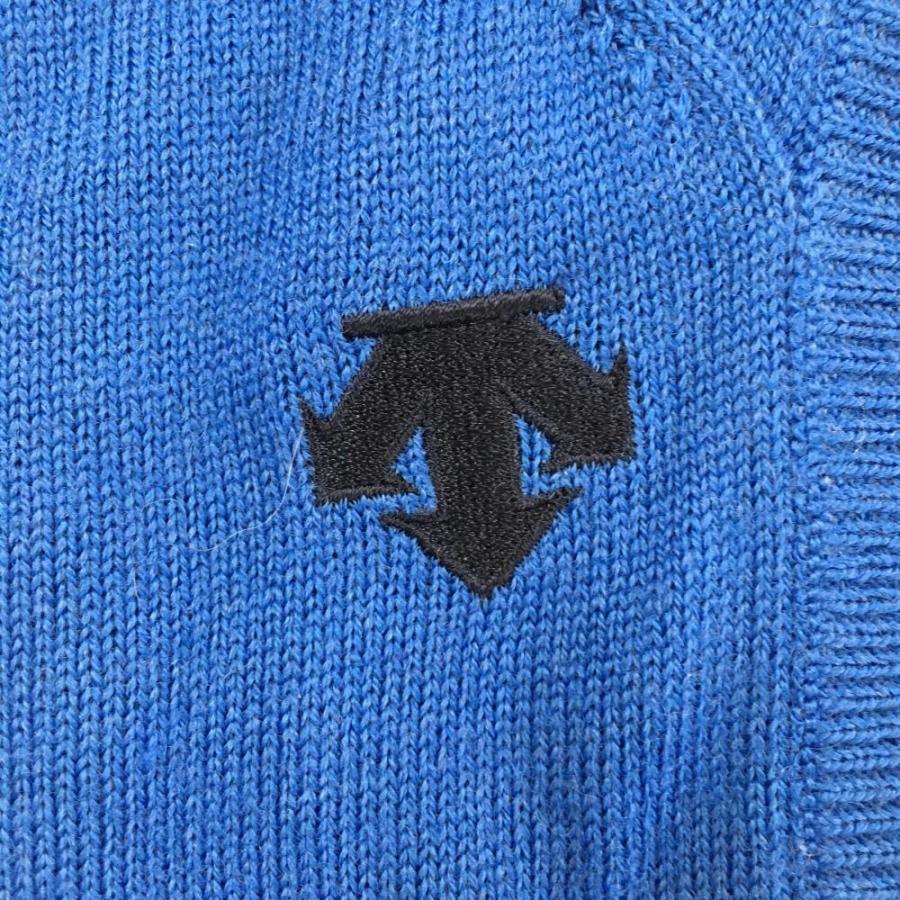 SRIXON 【新品】スリクソンバイデサント ニットベスト ブルー×ネイビー