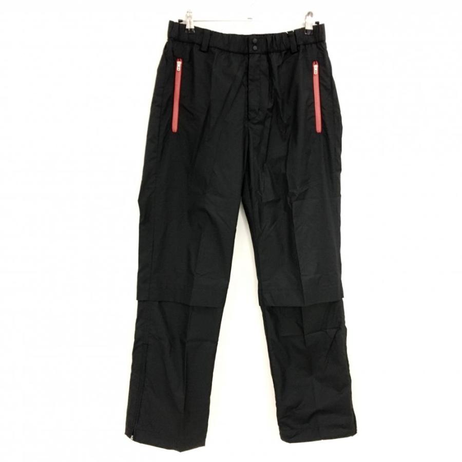 NIKE（ナイキ） 【新品】ナイキ パンツ 黒×レッド ジップポケット 裾
