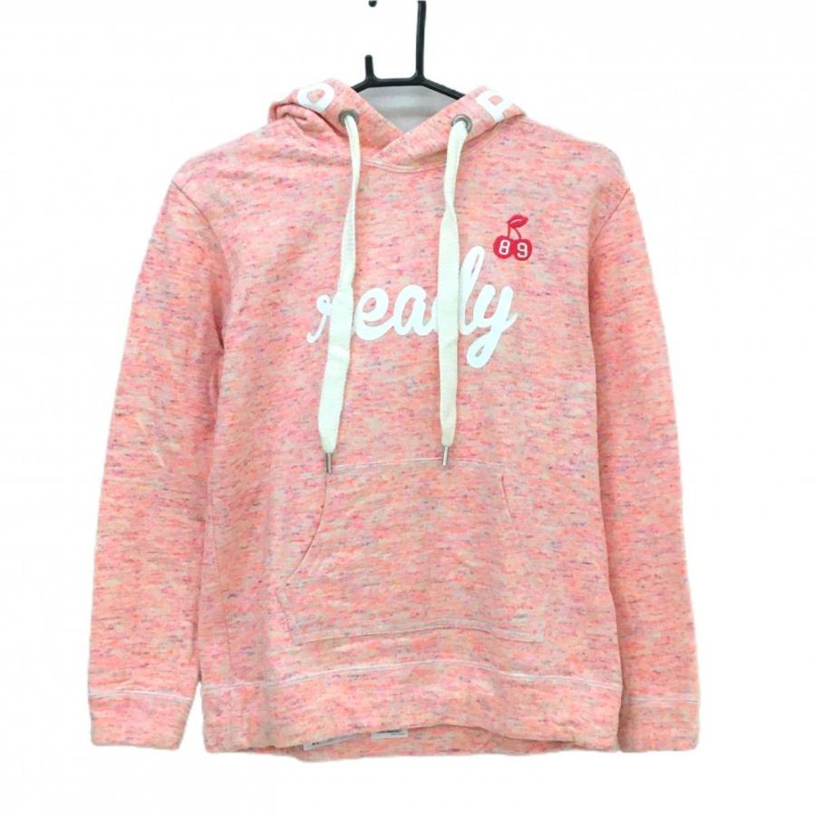 PEARLY GATES（パーリーゲイツ） パーカー ライトピンク系×白 ロゴ