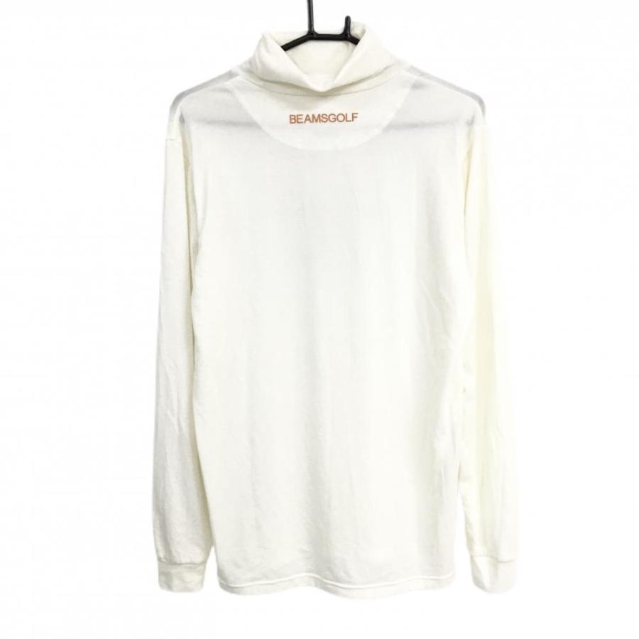 BEAMS GOLF タートルネック長袖シャツ ホワイト BEAMS GOLF（ビームス ゴルフ） 【超美品】ビームスゴルフ 長袖