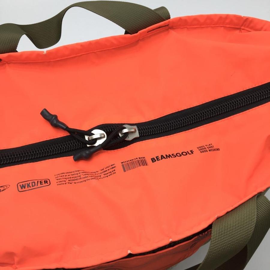 BEAMS GOLF（ビームス ゴルフ） ロッカーバッグ ベージュ系×カーキ