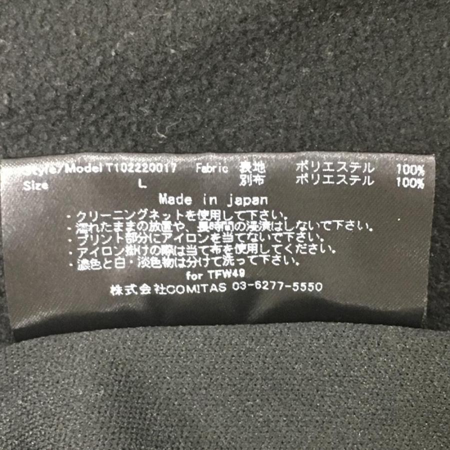 TFW49 【美品】TFW49 長袖ハイネックシャツ 黒×白 ネック ネック