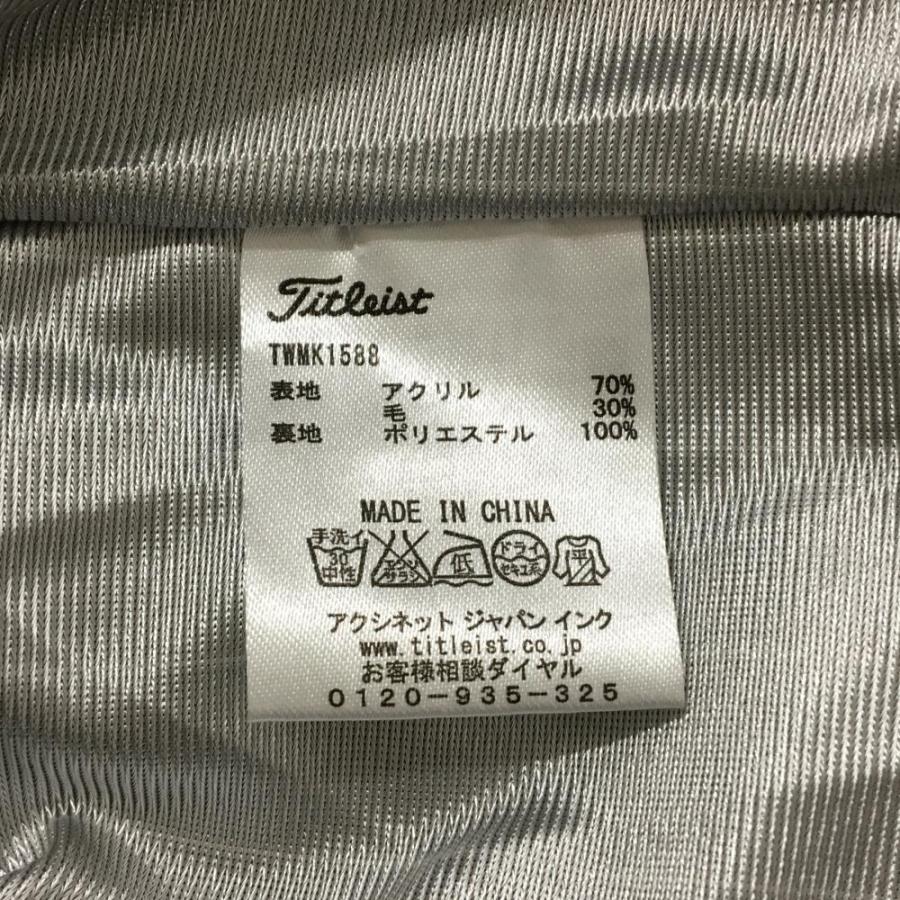 Titleist（タイトリスト） ニットジャケット グレー×ピンク アーガイル