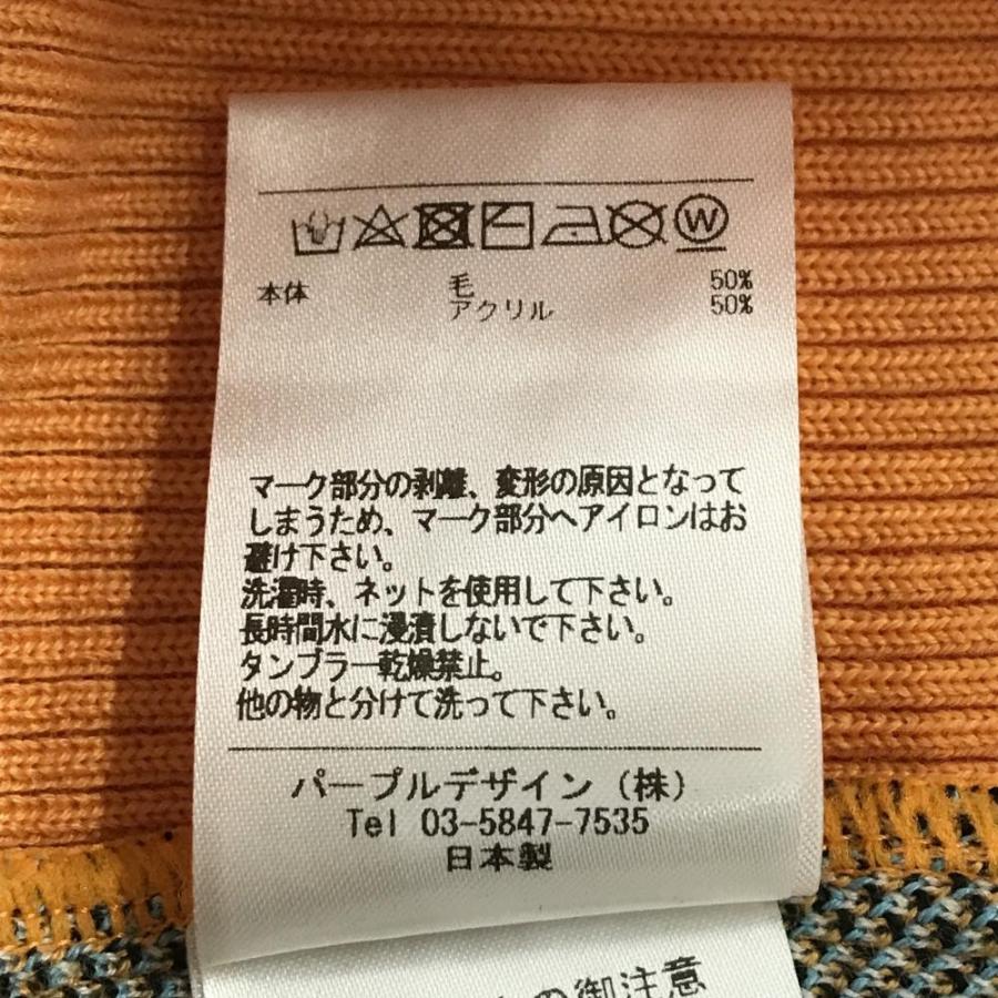 美品 DECEMBERMAY Vネック ニット セーター XL オレンジ系 DECEMBERMAY（ディセンバーメイ） 【美品】ディセンバーメイ セーター