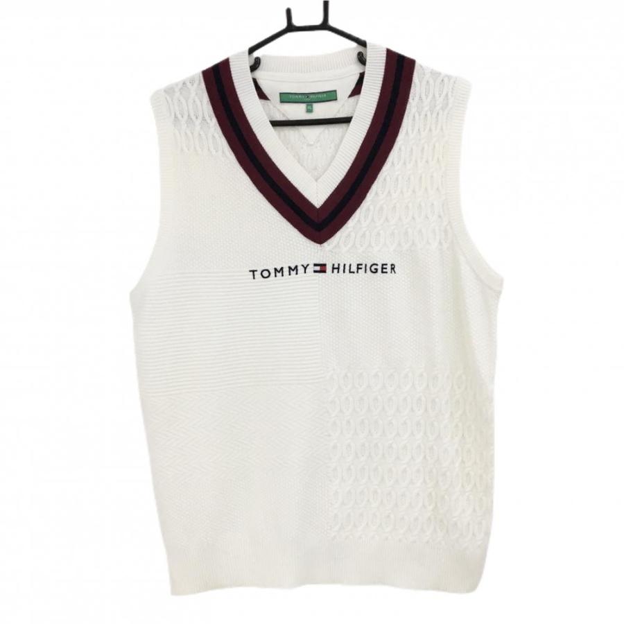TOMMY HILFIGER GOLF（トミー ヒルフィガー ゴルフ） ニットベスト 白