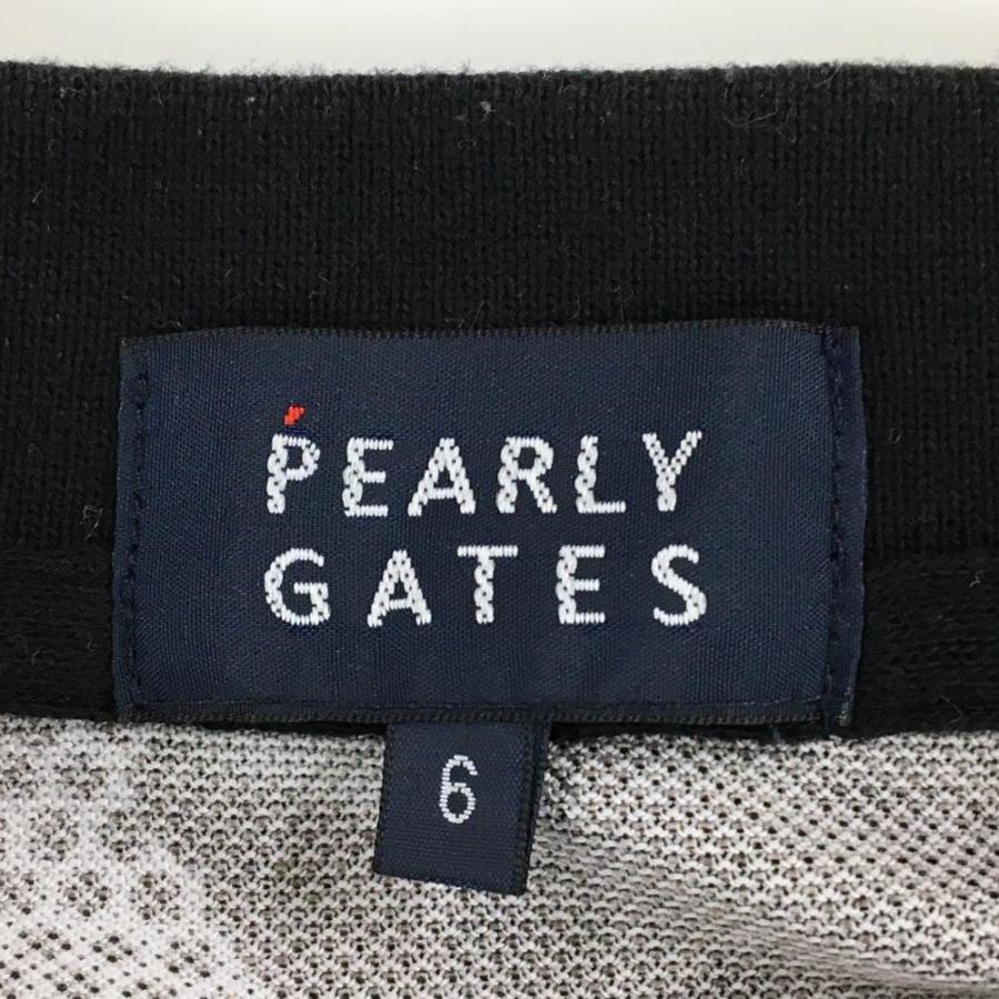 PEARLY GATES（パーリーゲイツ） 半袖ポロシャツ 黒×グレー×白 迷彩
