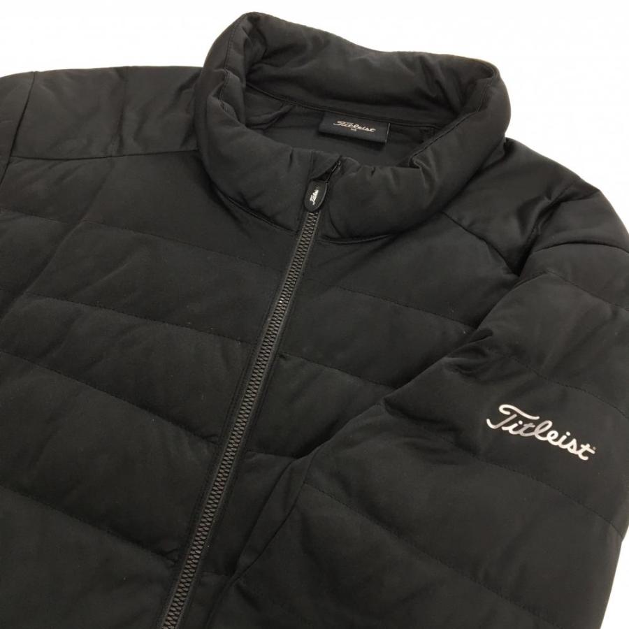 Titleist（タイトリスト） 中綿ジャケット 黒 袖ロゴプリント メンズ M