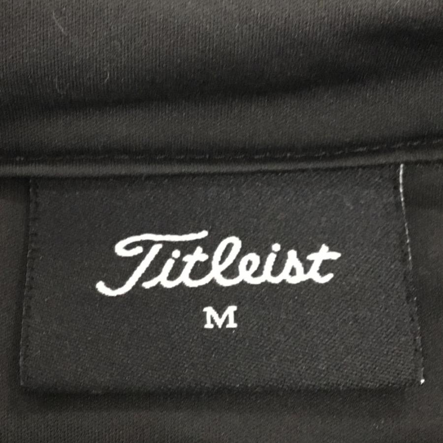 Titleist（タイトリスト） 中綿ジャケット 黒 袖ロゴプリント メンズ M