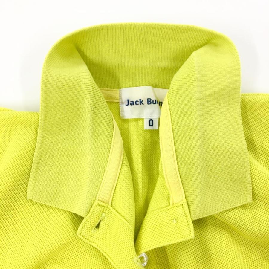 Jack Bunny!!（ジャックバニー） 半袖ポロシャツ イエロー ロゴ白