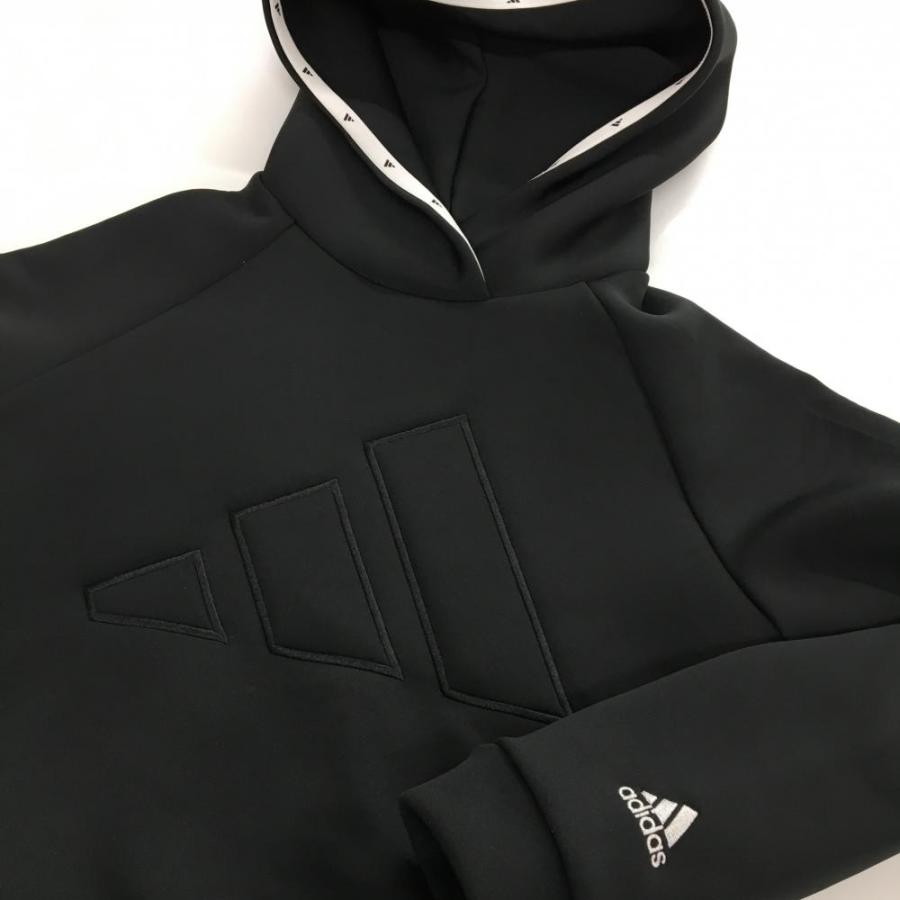 adidas（アディダス） 【超美品】アディダス パーカー 黒 ロゴ