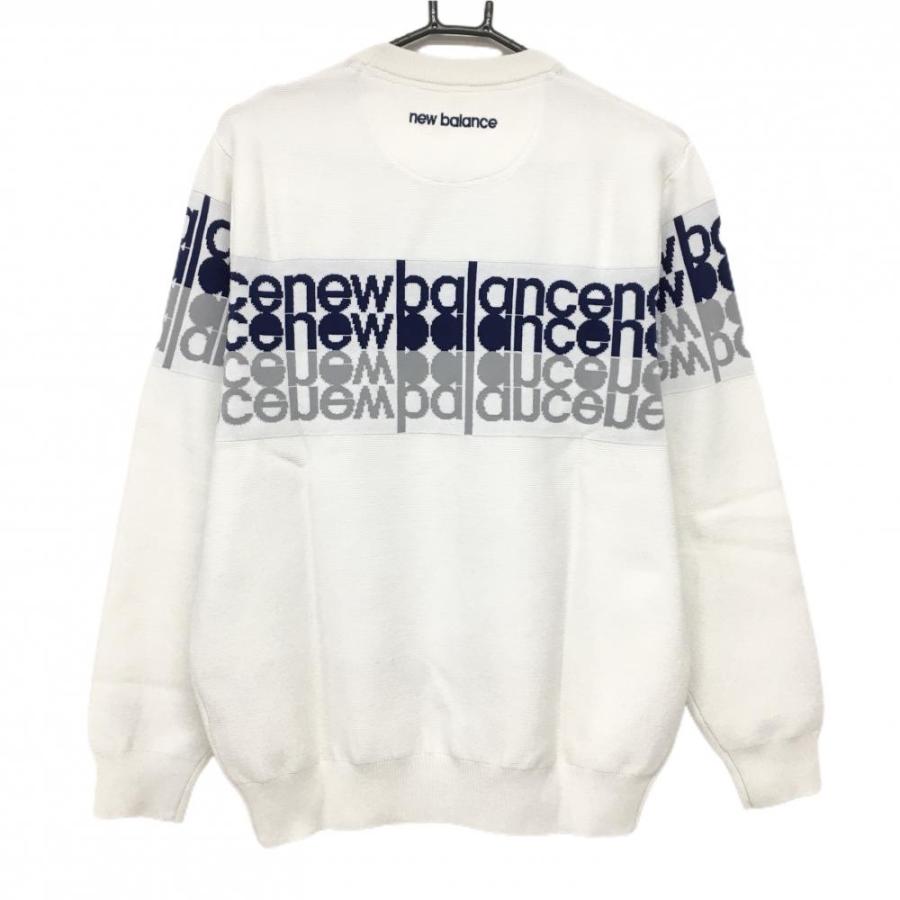 New Balance Golf（ニューバランスゴルフ） セーター 白系×ネイビー