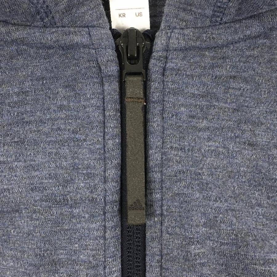 adidas（アディダス） 【美品】アディダス ジップパーカー 杢ネイビー