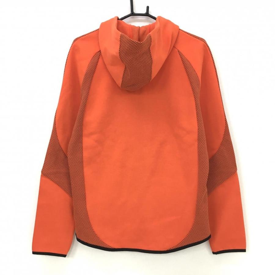 PUMA（プーマ） 【新品】プーマ ジップパーカー オレンジ×黒 一部柄 胸