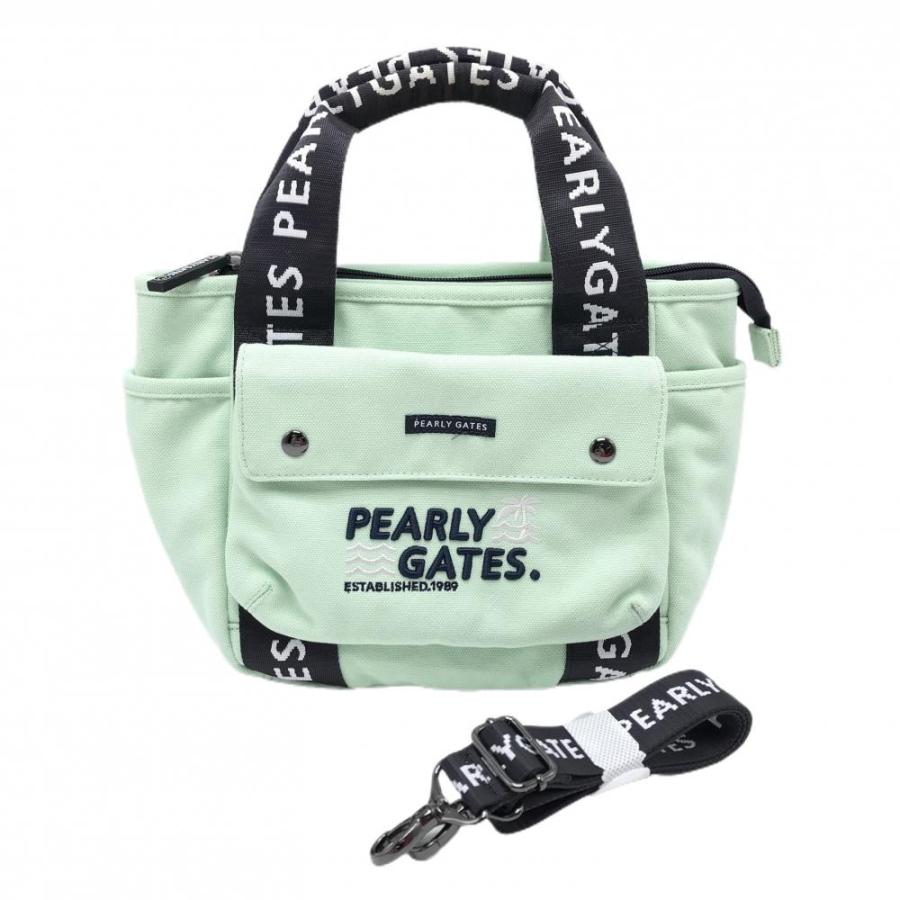 PEARLY GATES（パーリーゲイツ） カートバッグ ペールグリーン 内外