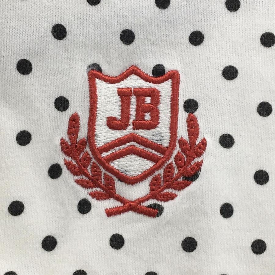 Jack Bunny!!（ジャックバニー） 長袖シャツ 白×黒 ドット柄 ボタン