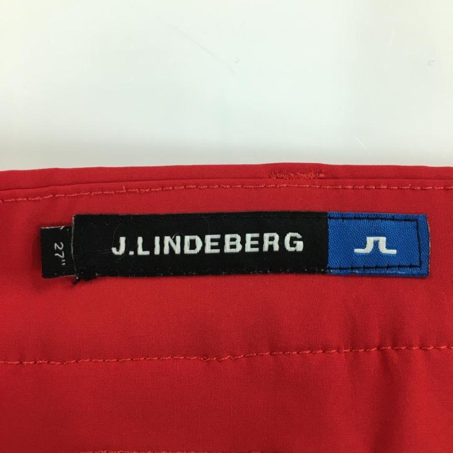 J.LINDEBERG（ジェイリンドバーグ） ハーフパンツ レッド ストレッチ