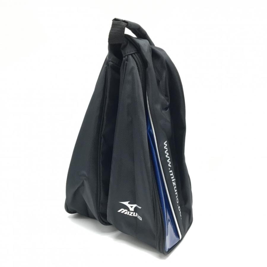 MIZUNO（ミズノ） 【新品】ミズノ シューズケース 黒×ブルー ロゴ