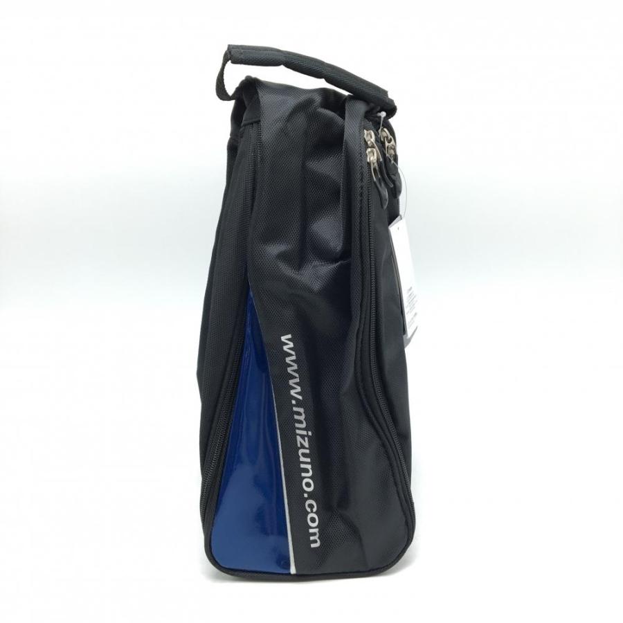 MIZUNO（ミズノ） 【新品】ミズノ シューズケース 黒×ブルー ロゴ