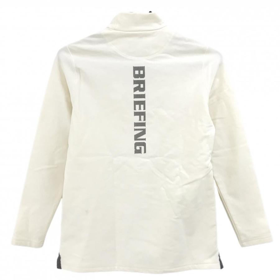 （新品未使用品）ブリーフィング ハイネック ロングスリーブシャツ ホワイト L BRIEFING GOLF（ブリーフィングゴルフ） 【美品】ブリーフィング 長袖