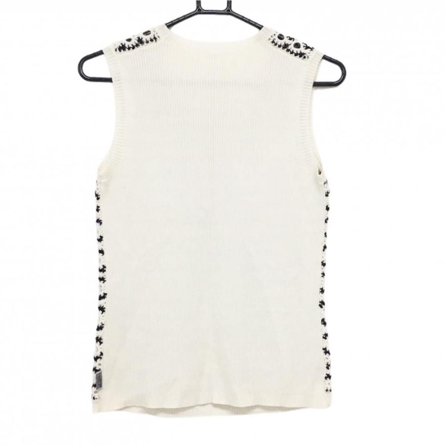 美品　LANVIN SPORT 切替ニットベスト 38 ゴルフ 美品 LANVIN SPORT 切替ニットベスト 38