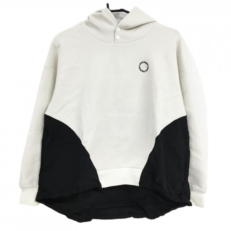 Jack Bunny!!（ジャックバニー） パーカー ライトベージュ×黒 下部