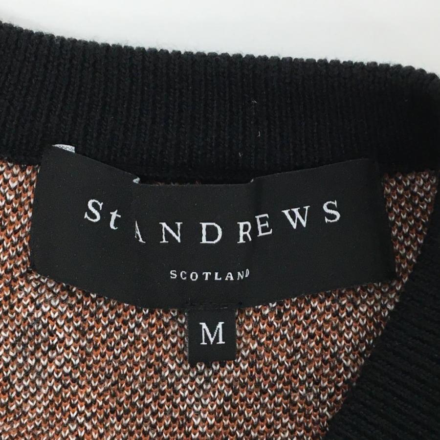 St ANDREWS 【超美品】セントアンドリュース セーター ブラウン×黒×白