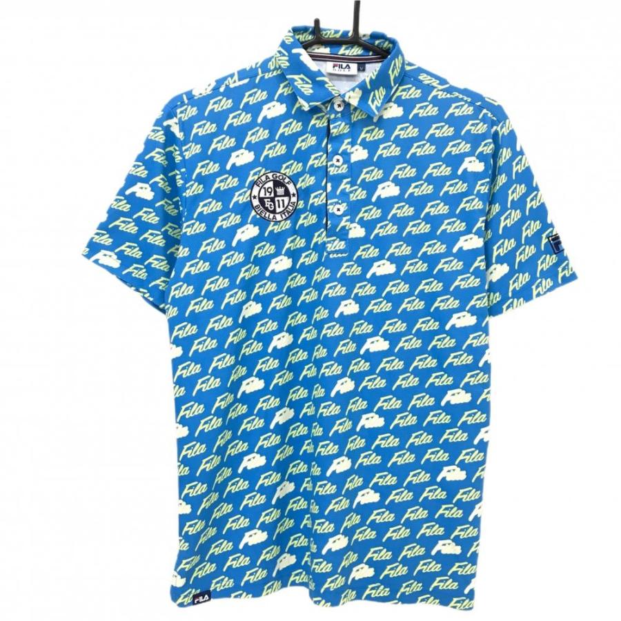 FILA GOLF 【超美品】フィラゴルフ 半袖ポロシャツ ライトブルー