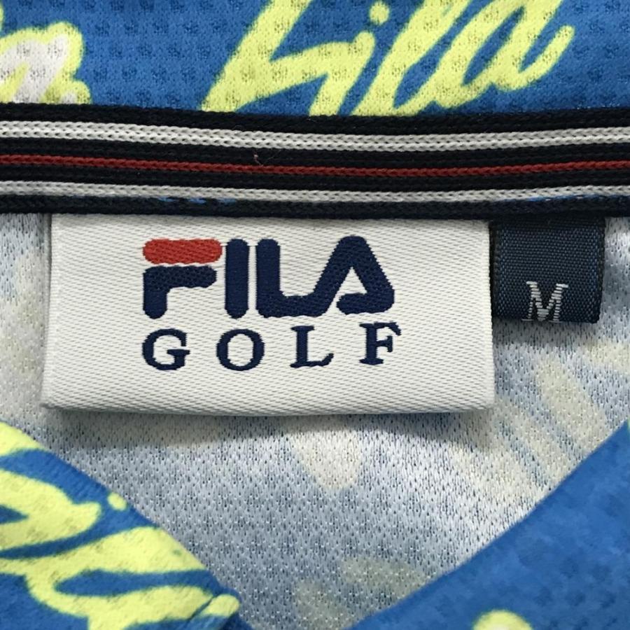 フィラゴルフウェア(美品) FILA GOLF 【超美品】フィラゴルフ 半袖ポロシャツ ライトブルー