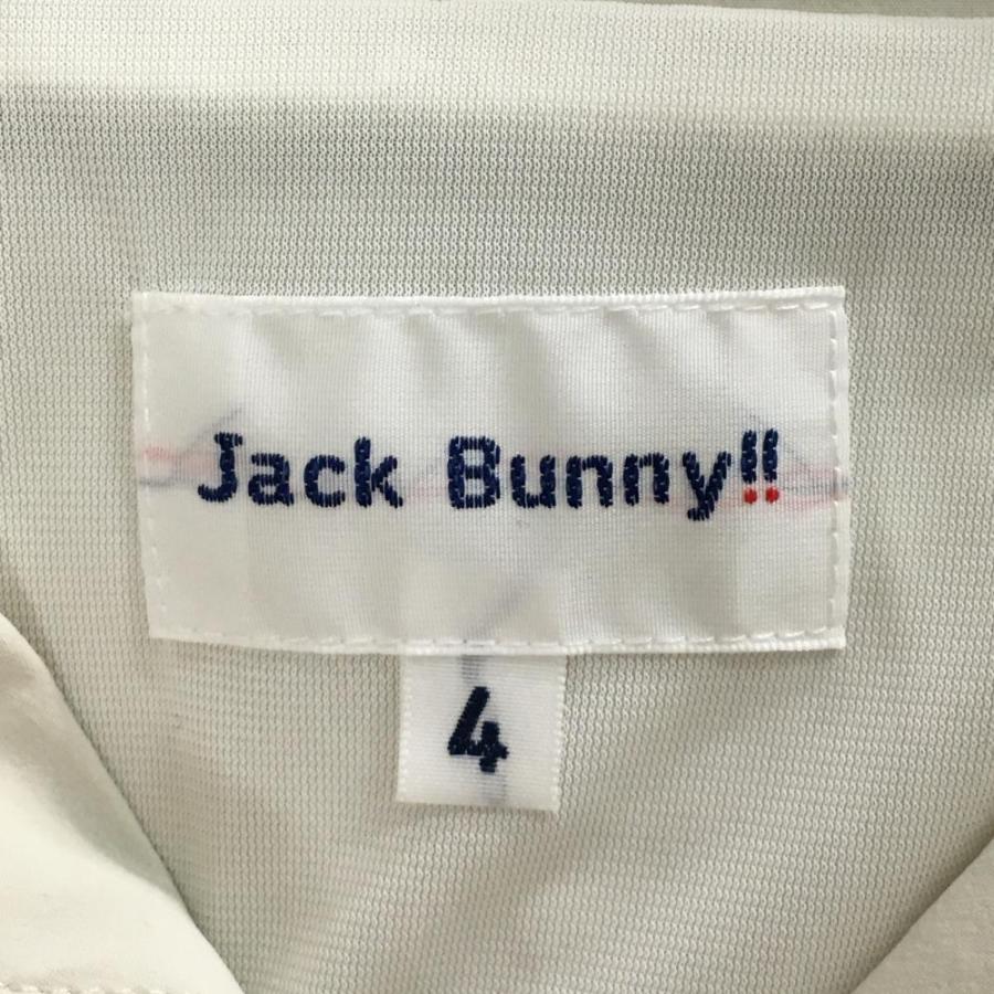 Jack Bunny!!（ジャックバニー） フード付中綿ブルゾン 白 ハーフ
