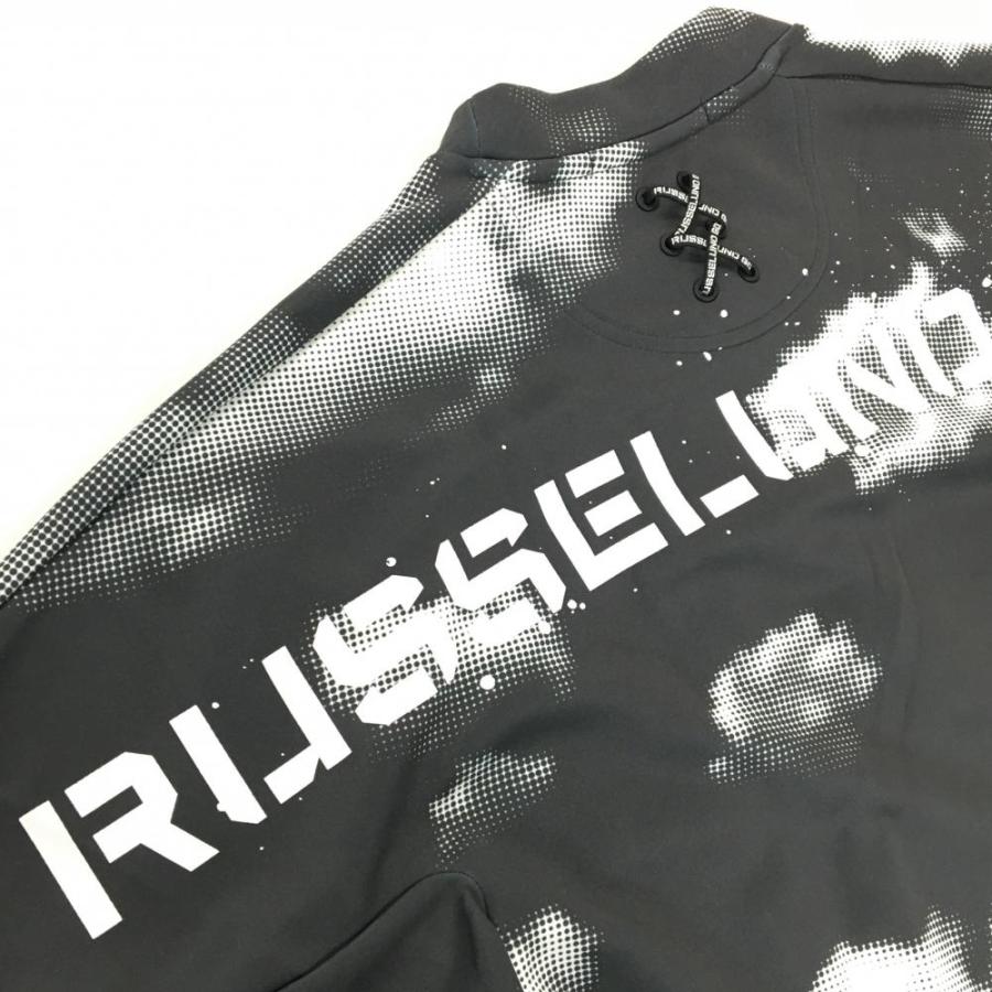 RUSSELUNO GOLF カモフラ柄 半袖シャツ サイズ7 Russeluno（ラッセルノ） ラッセルノゴルフ 半袖ハイネックシャツ