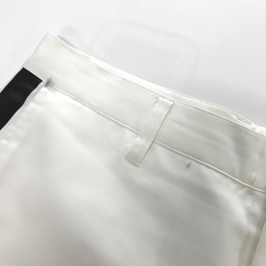 Russeluno（ラッセルノ） パンツ 白×黒 サイドライン ルチャマスク