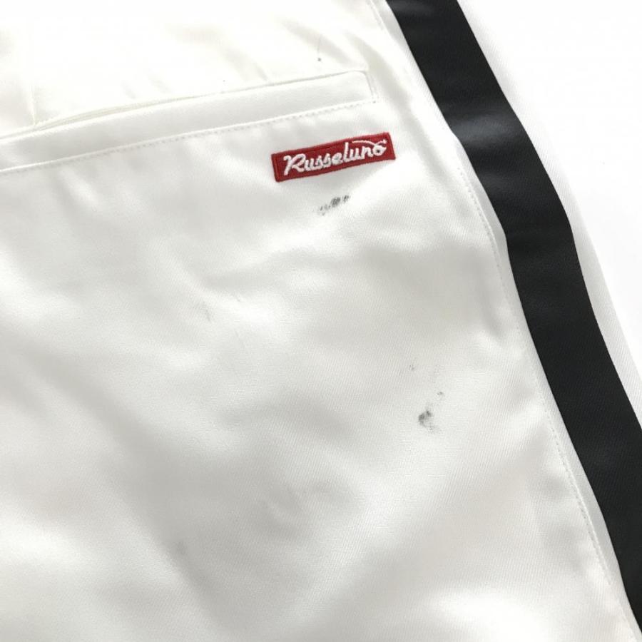 Russeluno（ラッセルノ） パンツ 白×黒 サイドライン ルチャマスク