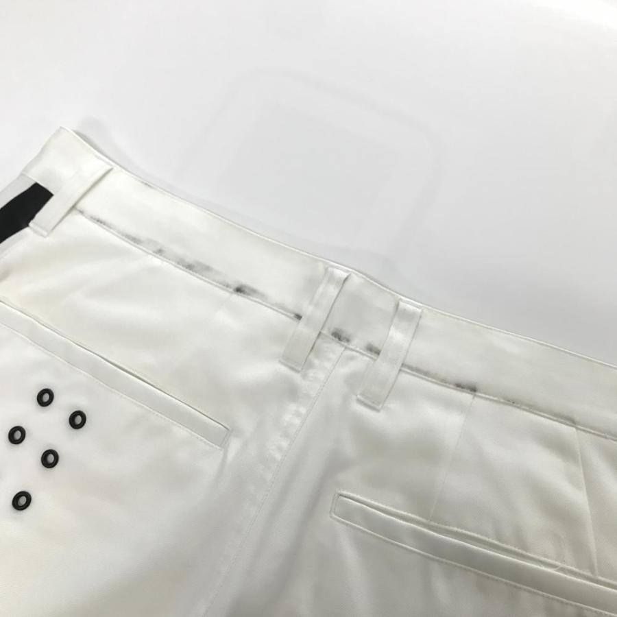 Russeluno（ラッセルノ） パンツ 白×黒 サイドライン ルチャマスク