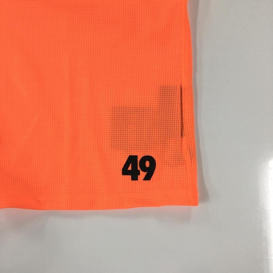 TFW49 【新品】TFW49 ノースリーブポシャツ 蛍光オレンジ メッシュ