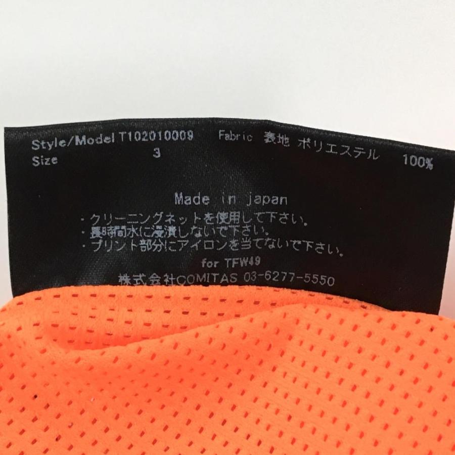 TFW49 【新品】TFW49 ノースリーブポシャツ 蛍光オレンジ メッシュ