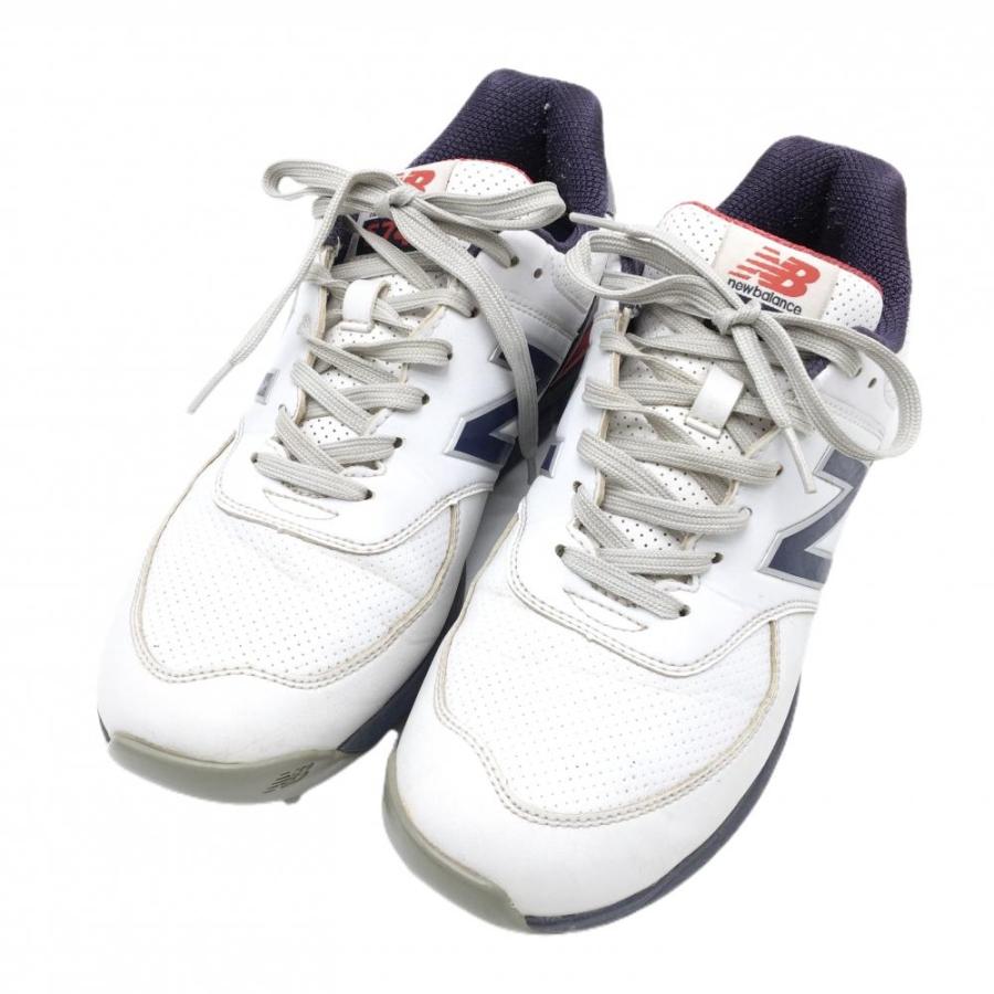 New Balance（ニューバランス） ゴルフシューズ 白×ネイビー MGS574T2