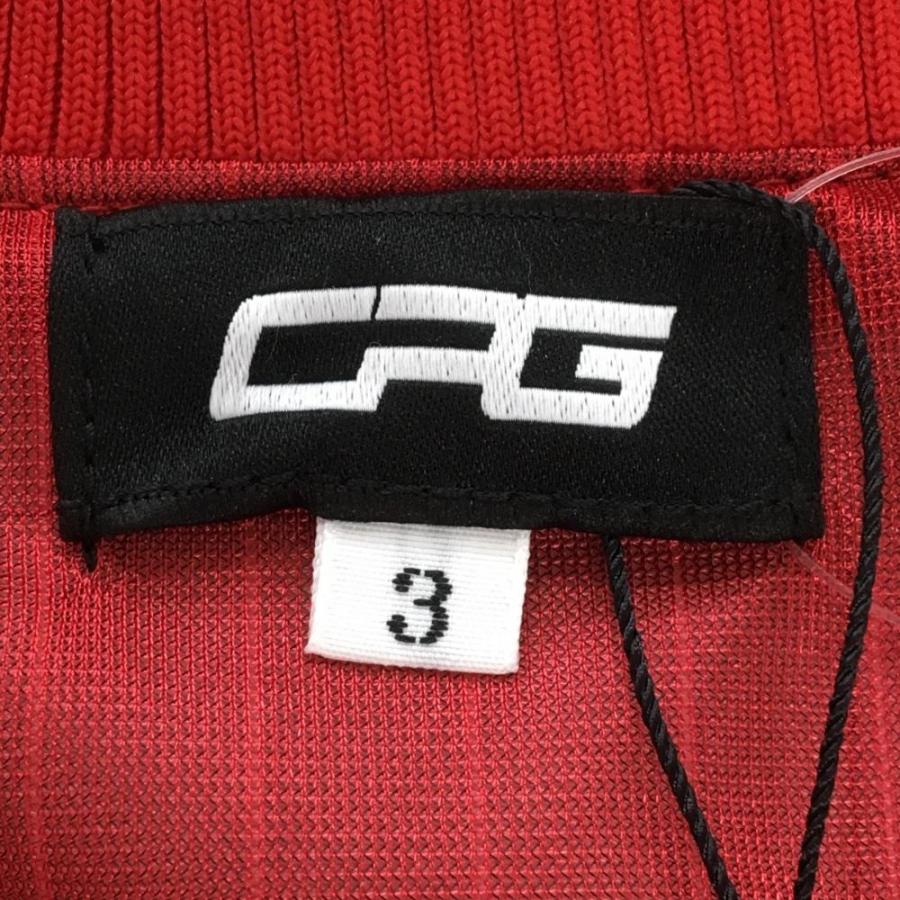(未使用タグ付) CPGゴルフ スニード ジャケット 総柄 袖ロゴ 中綿 CPG GOLF 【新品】CPG 中綿スニード レッド×白 英字ロゴ総柄 蓄熱裏地
