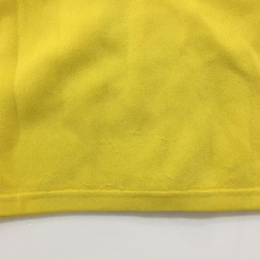 CPG GOLF 【美品】CPG ニットベスト イエロー×白 一部透かし編み