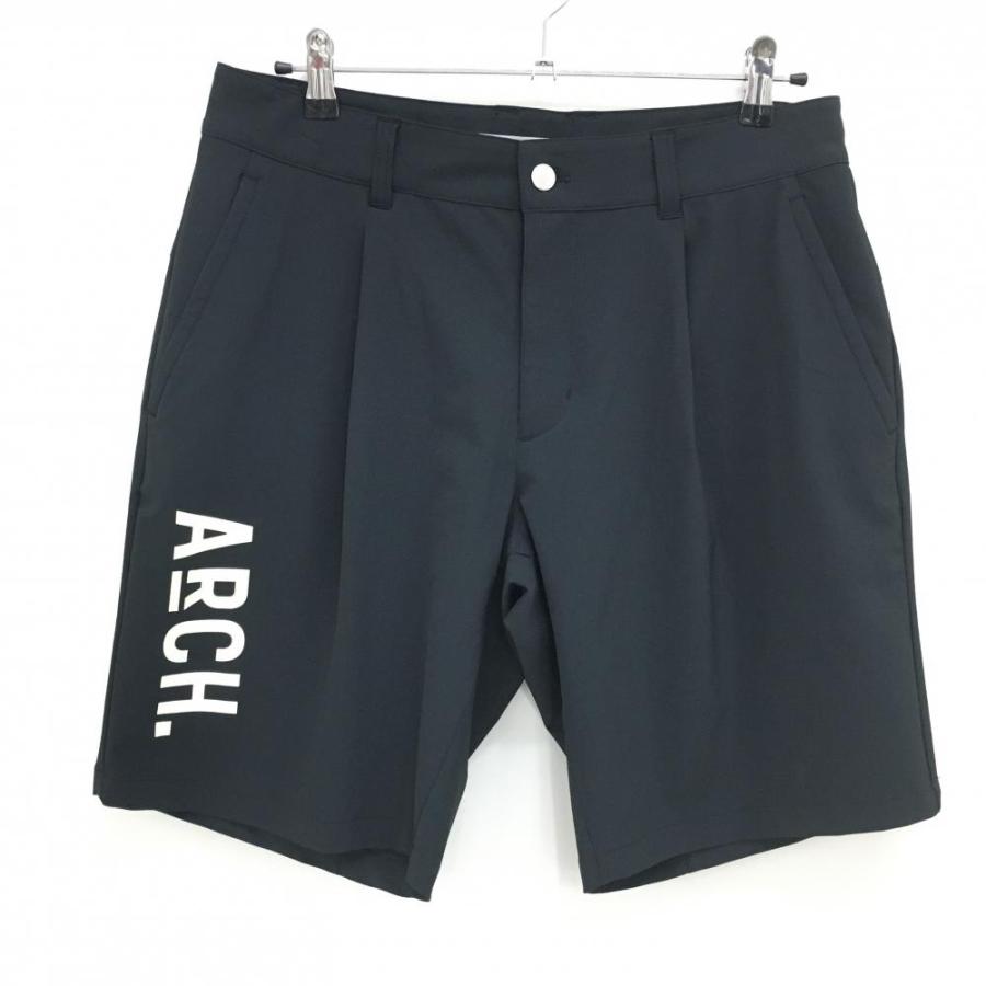 archivio（アルチビオ） 【美品】アルチビオ ハーフパンツ 黒 ロゴ