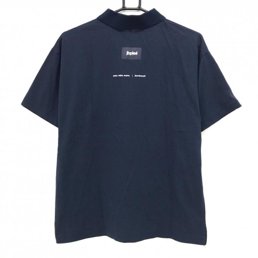 美品】ジェービープラスイー 半袖ポロシャツ ネイビー jbplse ジャック