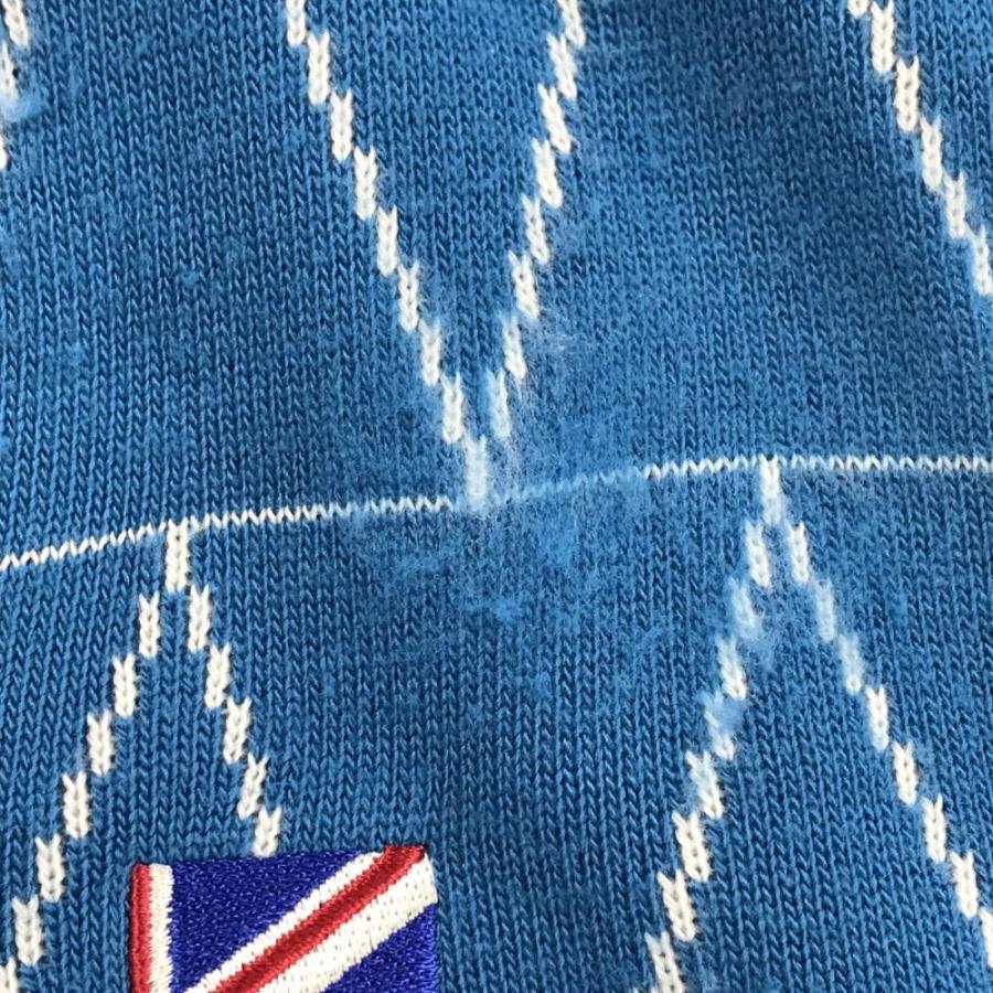 Callaway（キャロウェイ） セーター ライトブルー×白 総柄 ウール混