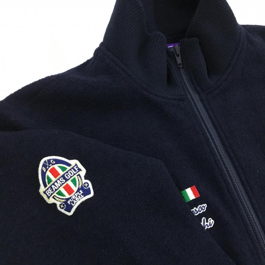 BEAMSGOLF ビームスゴルフ ロゴ刺繍 総柄 カシミヤ ウールジャケット