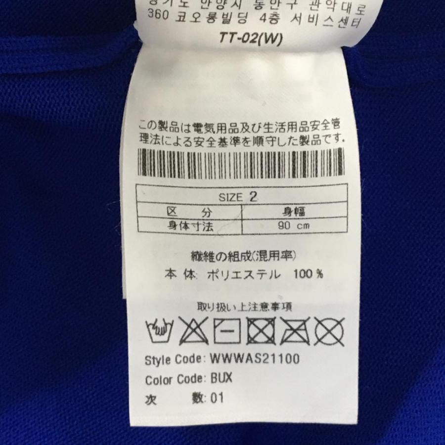 WAAC 【超美品】ワック セーター ブルー ロゴ刺しゅう 韓国モデル