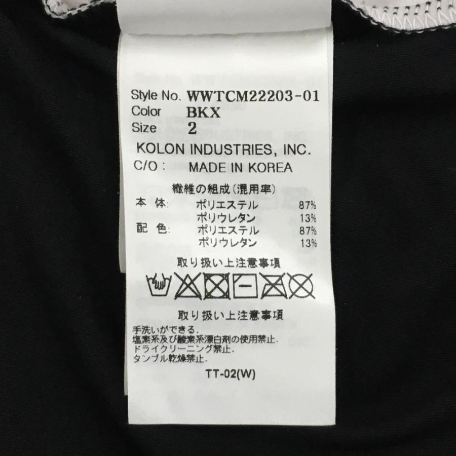 WAAC 【超美品】ワック ノースリーブポロシャツ 黒×白 バイカラー