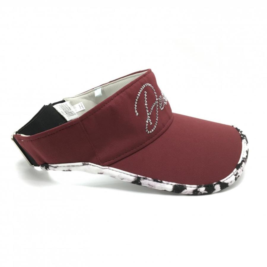 DESCENTE GOLF 【超美品】デサントゴルフ サンバイザー ボルドー