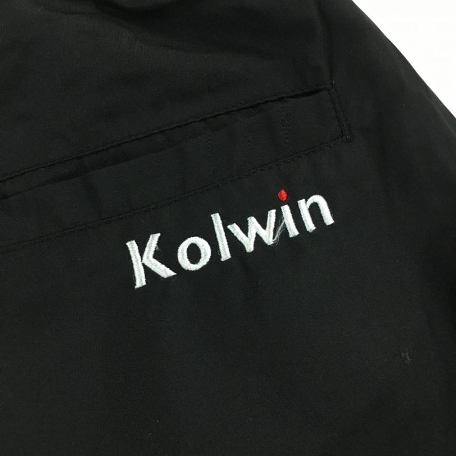 Kolwin（コルウィン） 【美品】コルウィン パンツ 黒 ロゴ刺しゅう