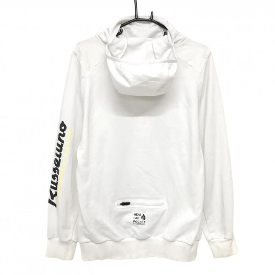 Russeluno（ラッセルノ） パーカー 白×イエロー ルチャマスク