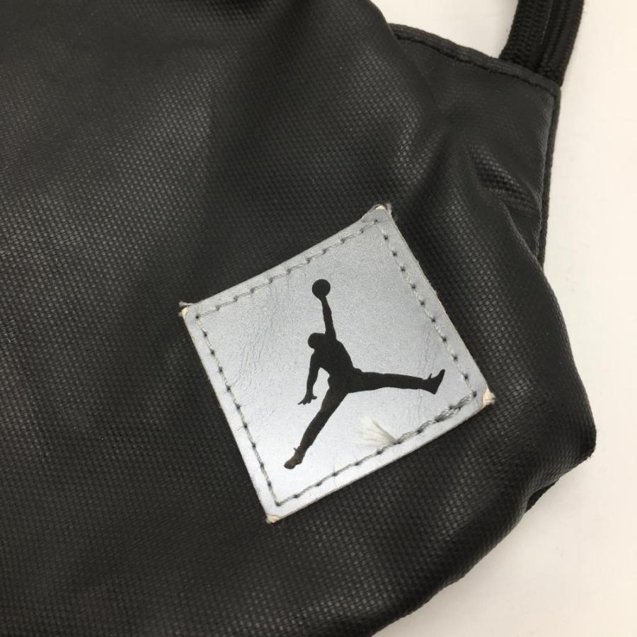 Jordan ジョーダン ナップサック モックグレー×黒 外側ポケット 収納袋