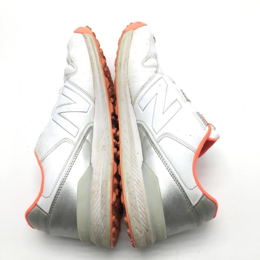 New Balance（ニューバランス） ゴルフシューズ 白×サーモンピンク系
