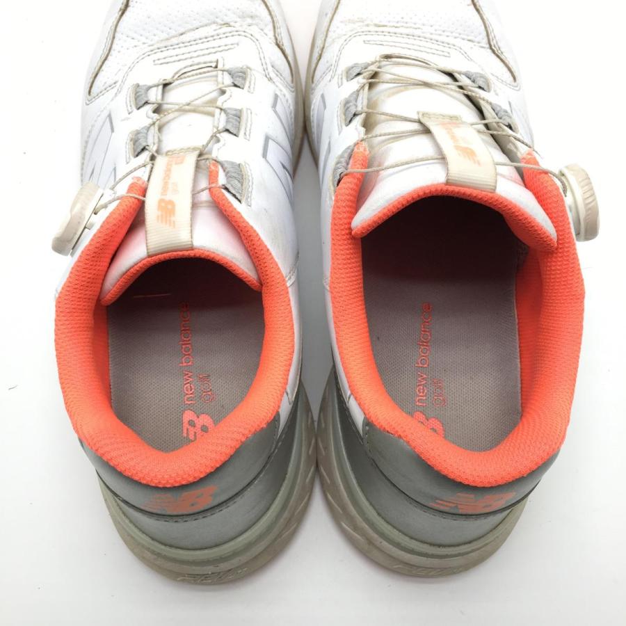 New Balance（ニューバランス） ゴルフシューズ 白×サーモンピンク系